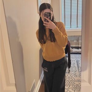 Mustard Yellow Knit Sweater